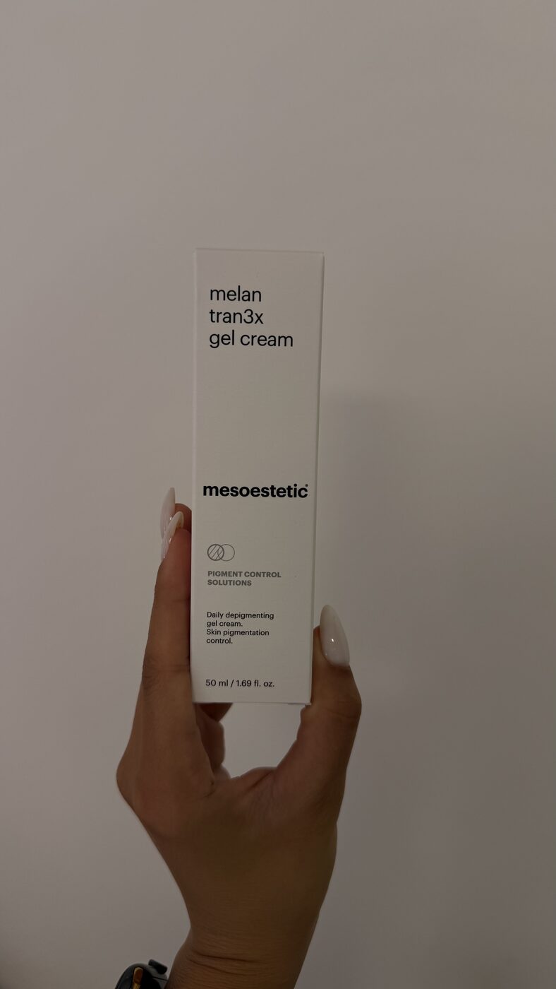 mesoestetic melan tran3x gel cream